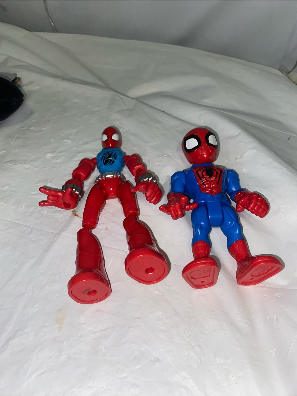 Red and Blue Spider Superhero Action Figures - Kids Toys